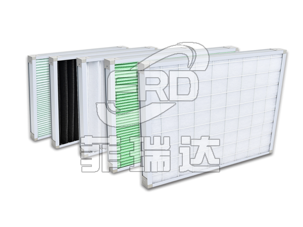 單面覆網(wǎng)折疊式：初效板式空氣過濾器 